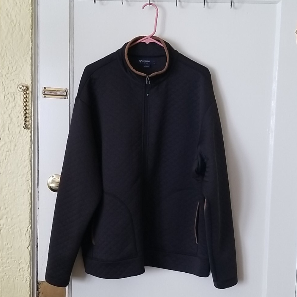 Mens quilted sweater jacket